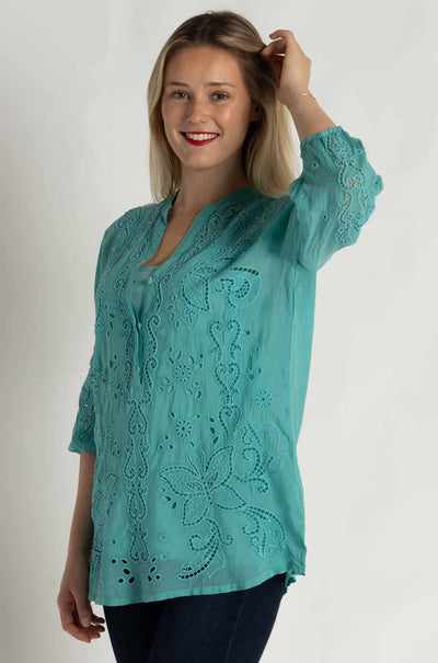 Johnny Was - Kallia Tunic in Baltic