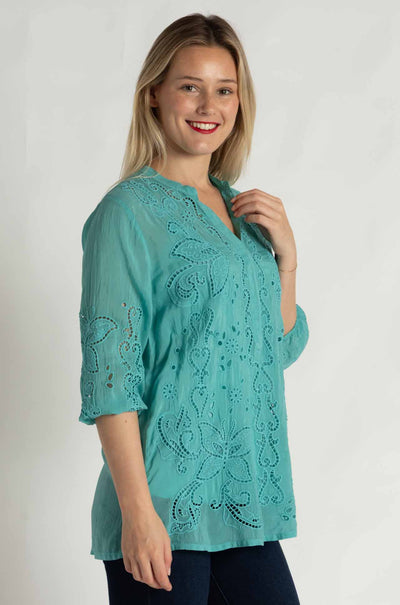 Johnny Was - Kallia Tunic in Baltic