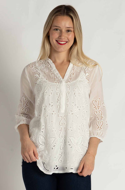 Johnny Was - Kallia Tunic in White