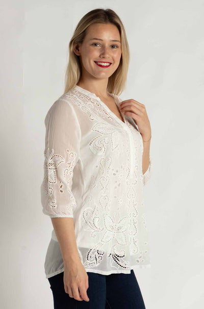 Johnny Was - Kallia Tunic in White