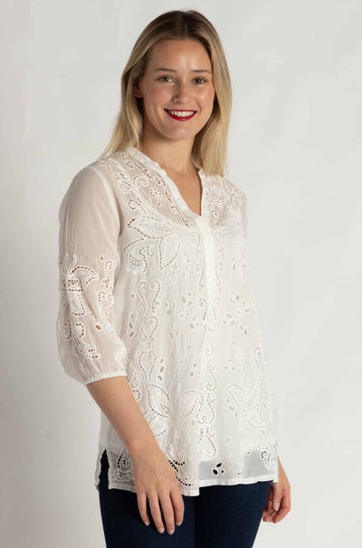 Johnny Was - Kallia Tunic in White