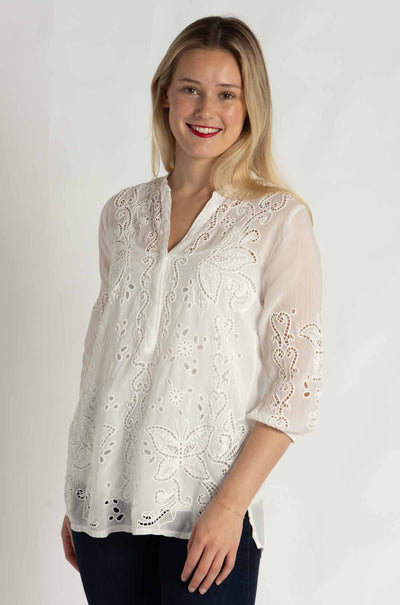 Johnny Was - Kallia Tunic in White