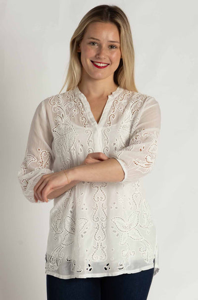 Johnny Was - Kallia Tunic in White