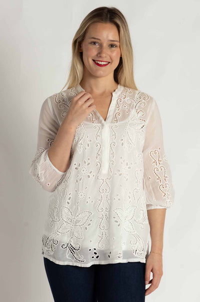 Johnny Was - Kallia Tunic in White
