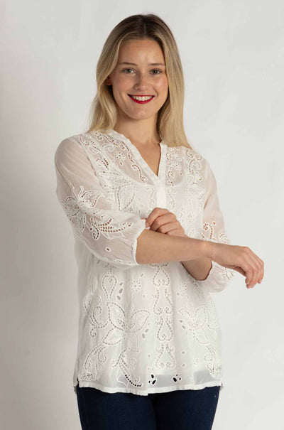Johnny Was - Kallia Tunic in White