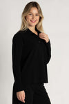 Mela Purdie - Kick Collar Polo in Powder Knit
