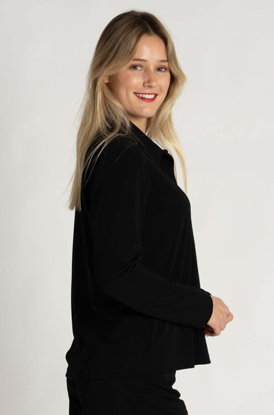 Mela Purdie - Kick Collar Polo in Powder Knit