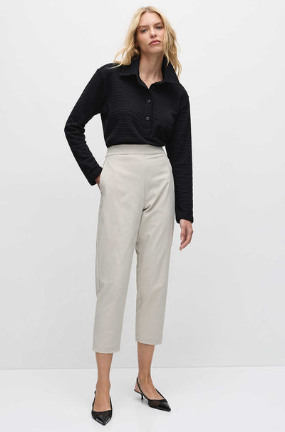 Mela Purdie - Kick Collar Polo in Ridge Ponte