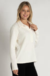 Mela Purdie - Kick Collar Polo in Ridge Ponte