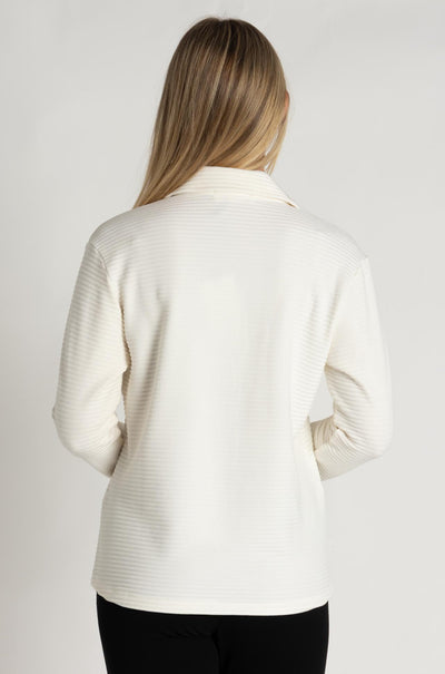 Mela Purdie - Kick Collar Polo in Ridge Ponte
