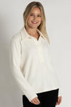 Mela Purdie - Kick Collar Polo in Ridge Ponte