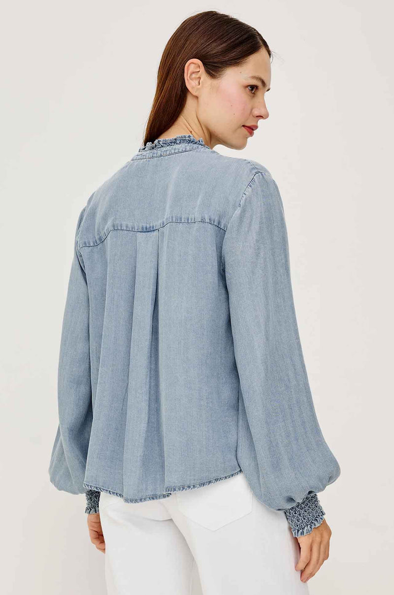 Rails - Kimmy LS Top in Washed Blue