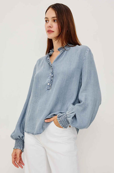 Rails - Kimmy LS Top in Washed Blue