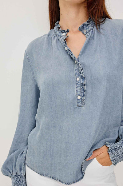 Rails - Kimmy LS Top in Washed Blue
