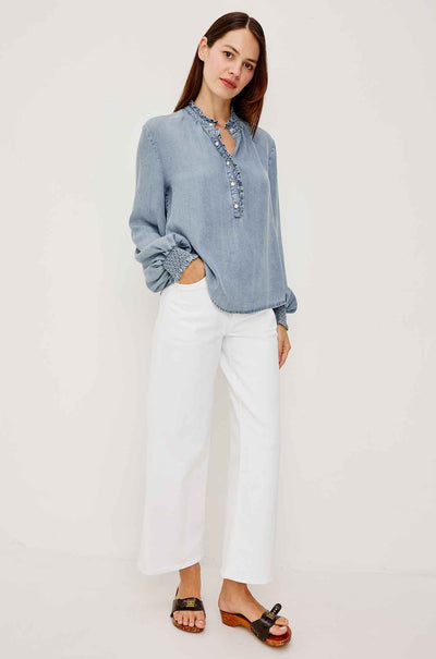 Rails - Kimmy LS Top in Washed Blue