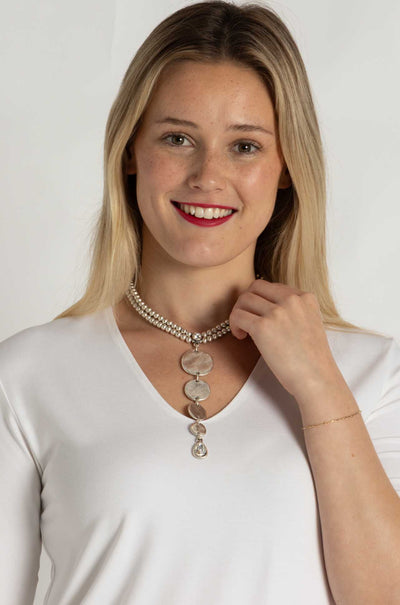 Pewter - Kitrina Necklace