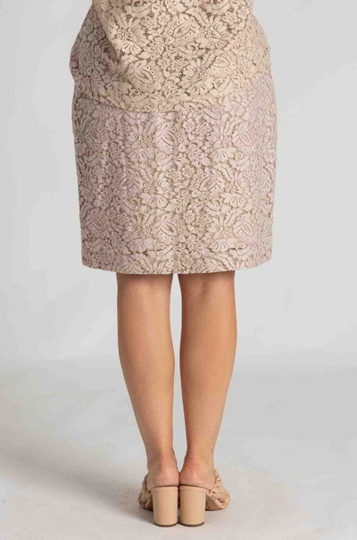 Mela Purdie - Knee Skirt in Broderie Lace