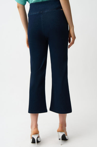 Joseph Ribkoff - Knit Denim Cropped Flare Pant