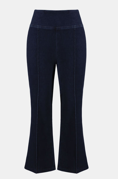 Joseph Ribkoff - Knit Denim Cropped Flare Pant