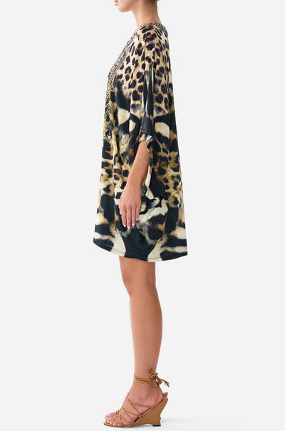 Camilla - Leotigra Land Bat Sleeve Dress