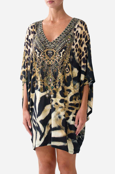 Camilla - Leotigra Land Bat Sleeve Dress