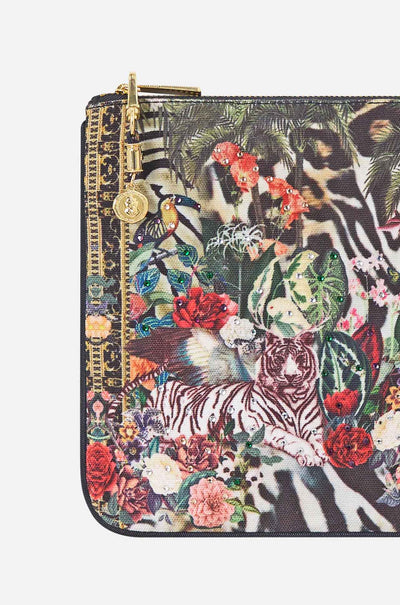 Camilla - Leotigra Land Small Canvas Clutch