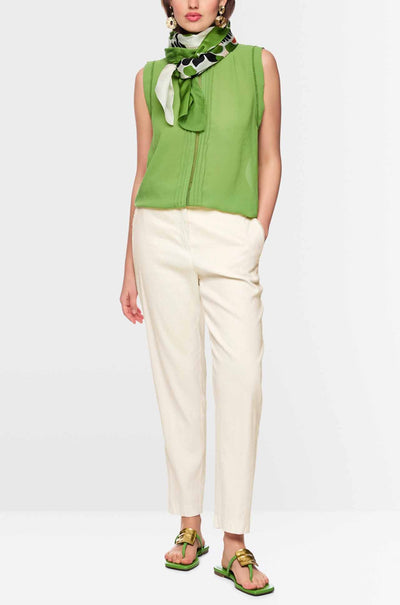 Marc Cain - Leo's Oasis Fordon Trousers in Bright Ecru