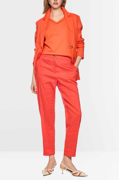 Marc Cain - Leo's Oasis Fordon Trousers in Bright Tomato