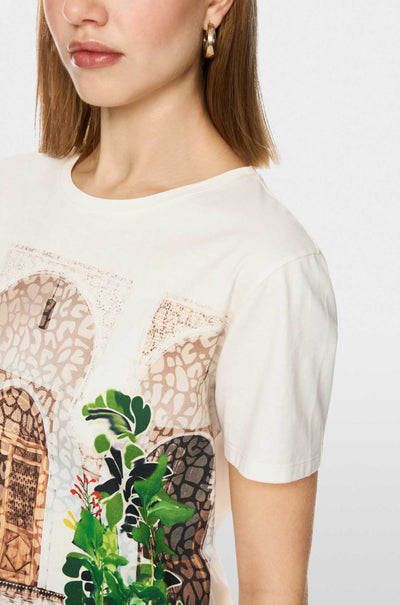 Marc Cain - Leo's Oasis Rethink Together Printed T-Shirt