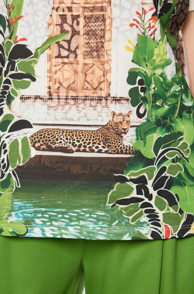 Marc Cain - Leo's Oasis Rethink Together Printed T-Shirt