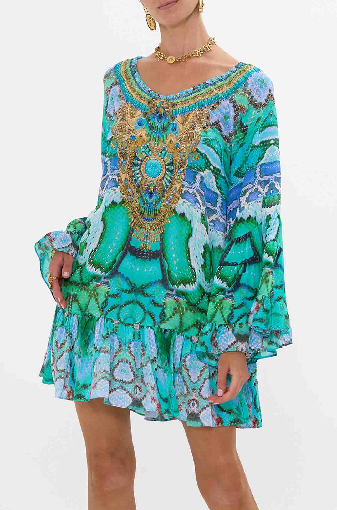 Camilla - Land Of Wonder A Line Frill Dress - Zambezee Camilla - Land Of Wonder A Line Frill Dress - Zambezee