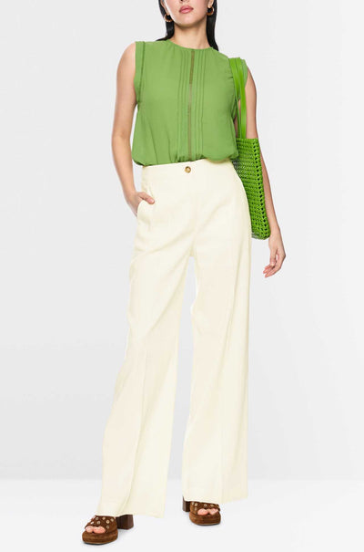 Marc Cain - Leo's Oasis Waukee Trousers in Bright Ecru