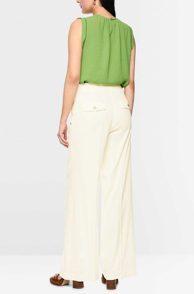 Marc Cain - Leo's Oasis Waukee Trousers in Bright Ecru