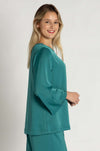 Mela Purdie - LS Slice Neck Plaza in Stretch Gloss