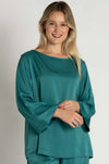Mela Purdie - LS Slice Neck Plaza in Stretch Gloss