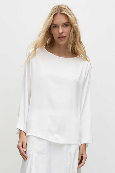 Mela Purdie - LS Slice Neck Plaza in Stretch Gloss