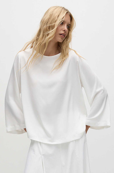 Mela Purdie - LS Slice Neck Plaza in Stretch Gloss