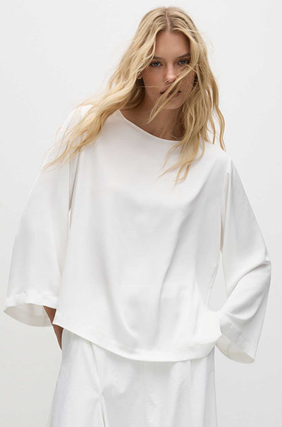 Mela Purdie - LS Slice Neck Plaza in Stretch Gloss