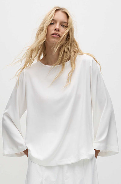 Mela Purdie - LS Slice Neck Plaza in Stretch Gloss