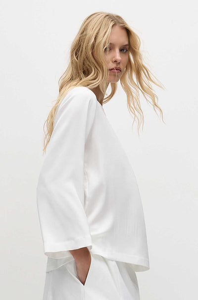 Mela Purdie - LS Slice Neck Plaza in Stretch Gloss