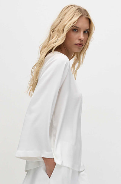 Mela Purdie - LS Slice Neck Plaza in Stretch Gloss