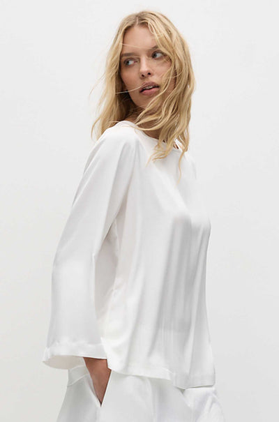 Mela Purdie - LS Slice Neck Plaza in Stretch Gloss