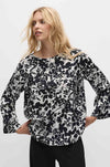 Mela Purdie - LS Slice Neck Plaza in Tuberose Print Charmeuse