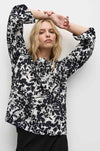 Mela Purdie - LS Slice Neck Plaza in Tuberose Print Charmeuse