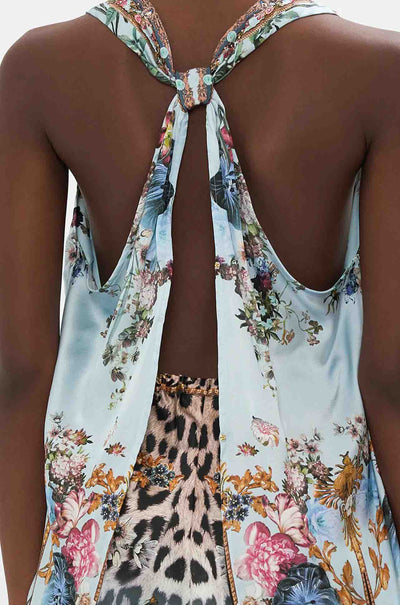 Camilla - Letters To Leo V-Neck Top w/ Knot Back