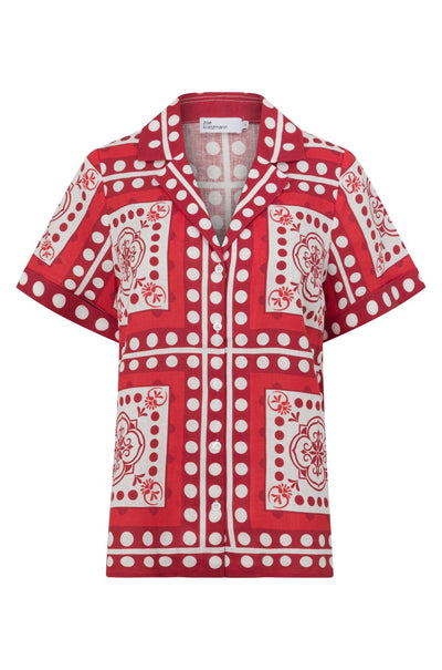 zoe kratzmann - lumen top in poppy scarf