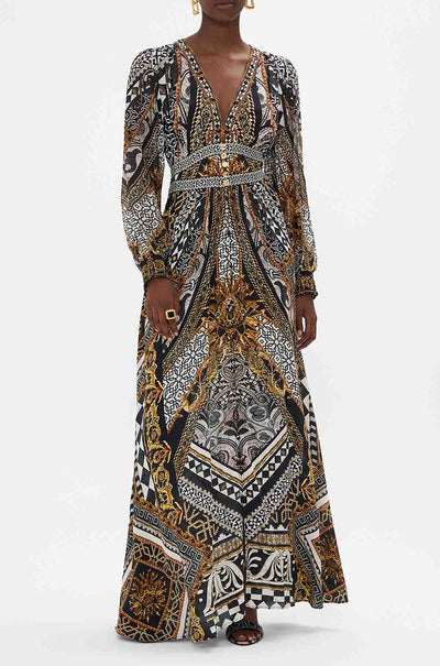Camilla - Look Up Tesoro Button Dress w/ Shaped Waistband