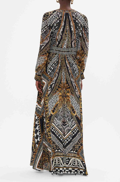 Camilla - Look Up Tesoro Button Dress w/ Shaped Waistband