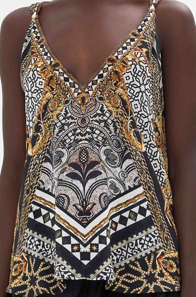 Camilla - Look Up Tesoro Tank Top w/ Strap Bead Detail