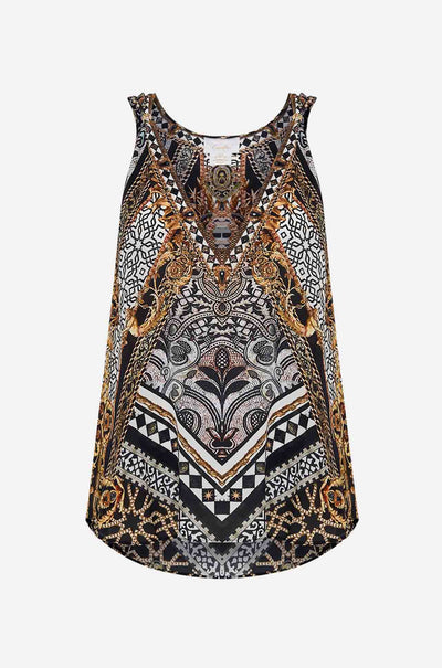 Camilla - Look Up Tesoro Tank Top w/ Strap Bead Detail